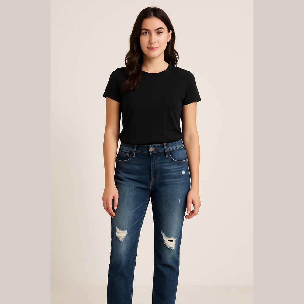 James Jeans Neo Beau Slouchy Fit Boyfriend Gemini Color Jeans Distressed